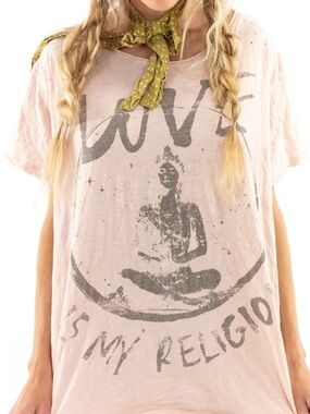 RARE Magnolia Pearl Love is My Religion Ozzy Shirt